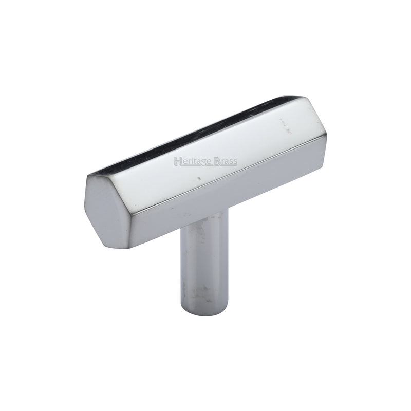 Heritage Brass Hexagon T-Bar Cabinet Knob