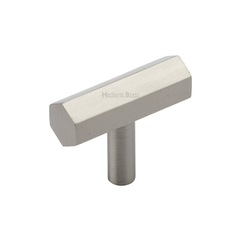 Heritage Brass Hexagon T-Bar Cabinet Knob