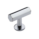 Heritage Brass Hexagon T-Bar Cabinet Knob with Rose