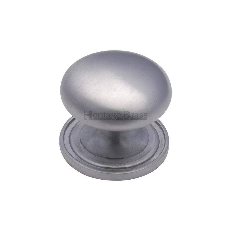 Heritage Brass Victorian Round Cabinet Knob with Base