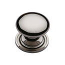 Heritage Brass Victorian Round Cabinet Knob with Base