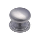 Heritage Brass Victorian Round Cabinet Knob with Base
