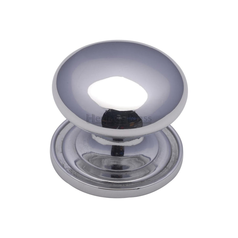 Heritage Brass Victorian Round Cabinet Knob with Base