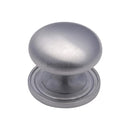 Heritage Brass Victorian Round Cabinet Knob with Base