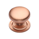 Heritage Brass Victorian Round Cabinet Knob with Base