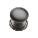 Heritage Brass Victorian Round Cabinet Knob with Base
