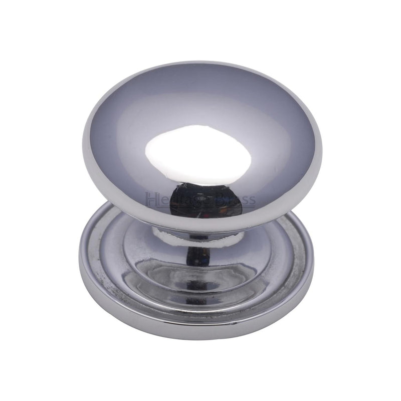 Heritage Brass Victorian Round Cabinet Knob with Base