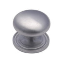 Heritage Brass Victorian Round Cabinet Knob with Base