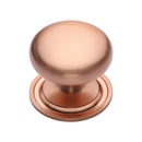 Heritage Brass Victorian Round Cabinet Knob with Base
