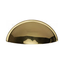 Heritage Brass Half Moon Cabinet Drawer Pull