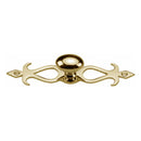 Heritage Brass Oval Cabinet Knob with Backplate