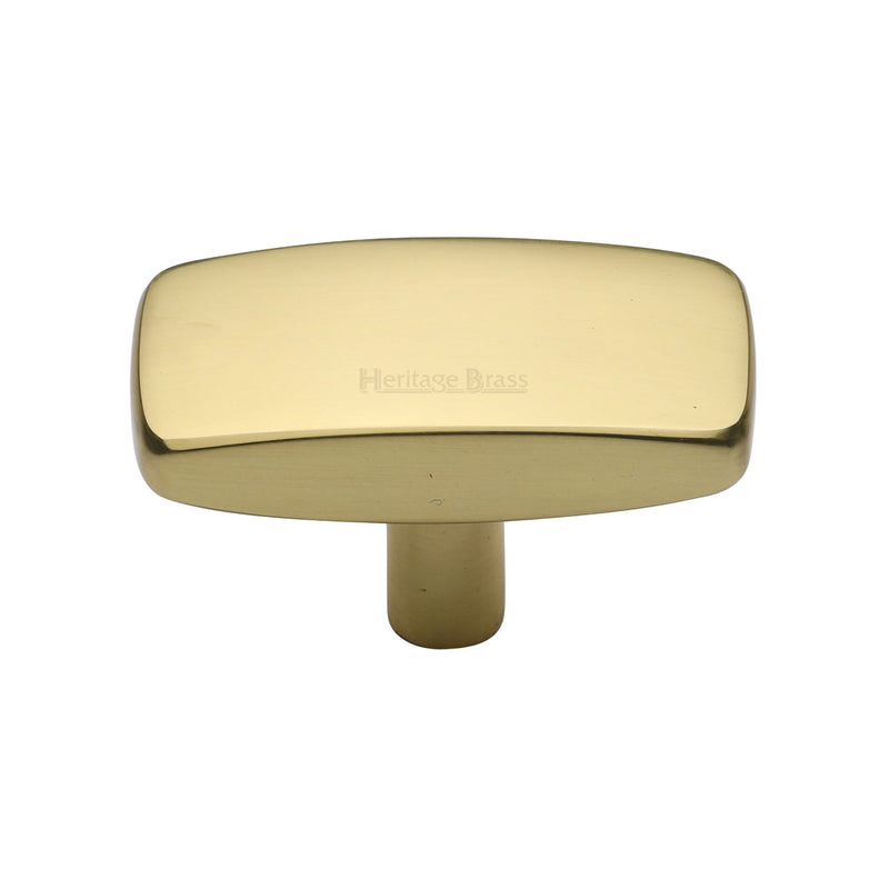Heritage Brass Rectangular Cabinet Knob