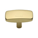 Heritage Brass Rectangular Cabinet Knob