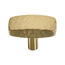Heritage Brass Rectangular Hammered Cabinet Knob