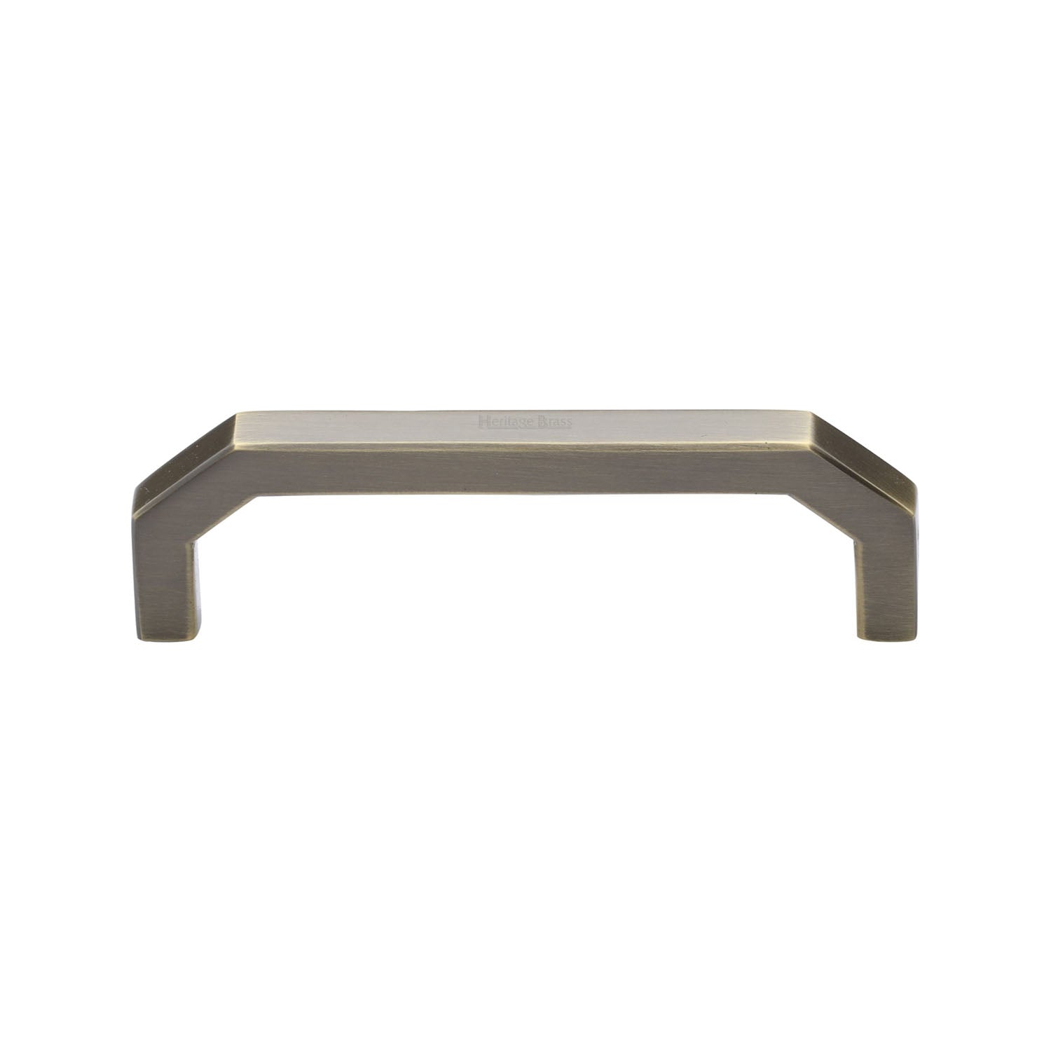 Heritage Brass Hex Angular Cabinet Pull Handle