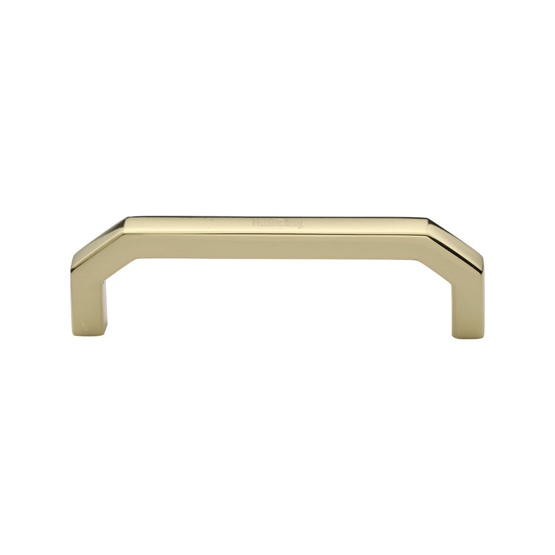 Heritage Brass Hex Angular Cabinet Pull Handle