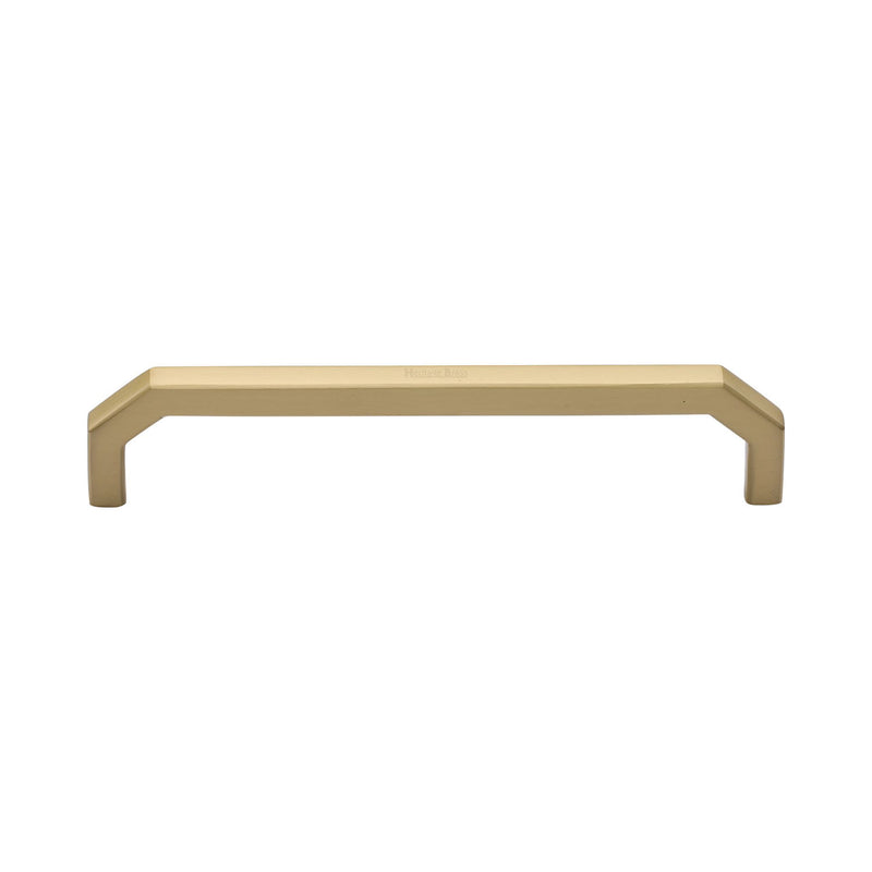 Heritage Brass Hex Angular Cabinet Pull Handle