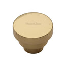 Heritage Brass Round Stepped Cabinet Knob