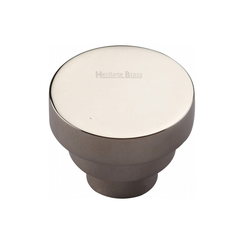 Heritage Brass Round Stepped Cabinet Knob