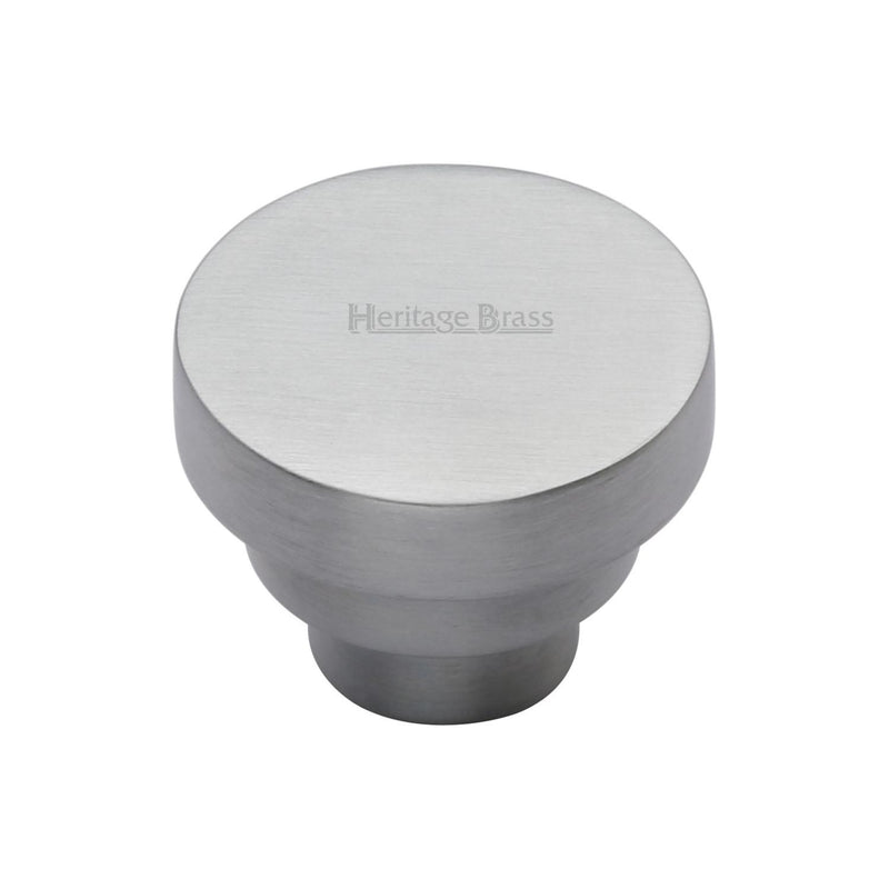 Heritage Brass Round Stepped Cabinet Knob