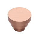 Heritage Brass Round Stepped Cabinet Knob