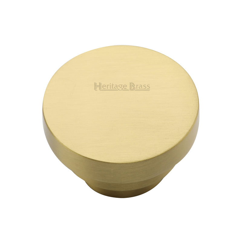 Heritage Brass Round Stepped Cabinet Knob