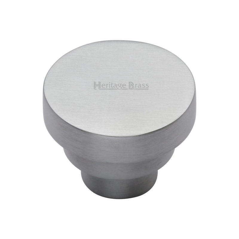 Heritage Brass Round Stepped Cabinet Knob