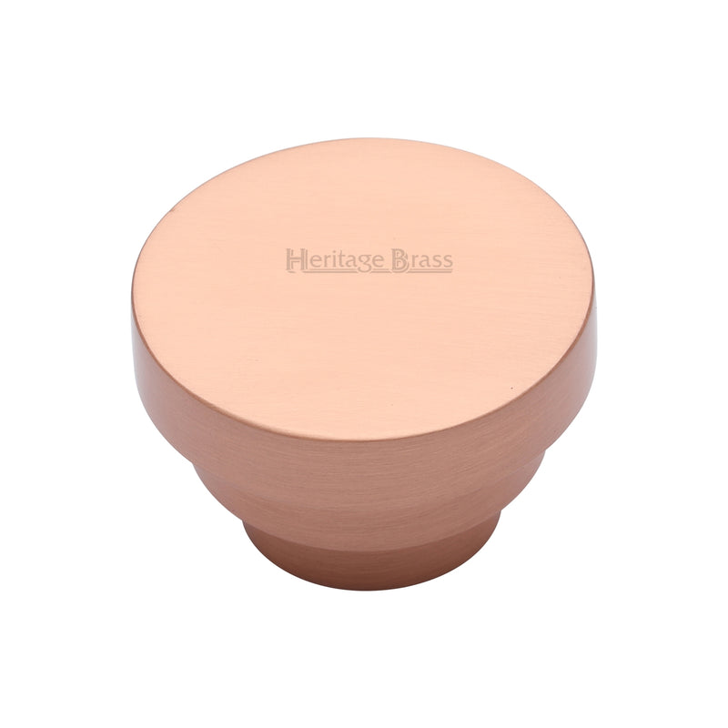 Heritage Brass Round Stepped Cabinet Knob