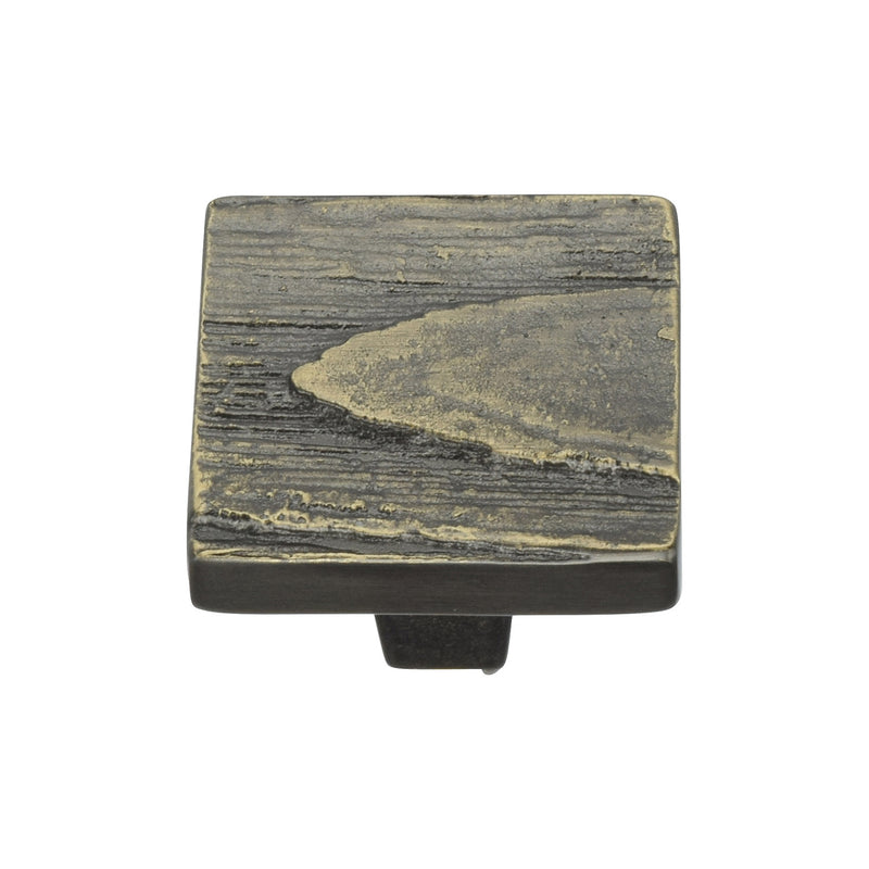 Heritage Brass Square Pine Cabinet Knob