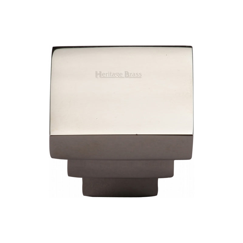 Heritage Brass Square Stepped Cabinet Knob