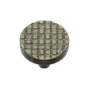 Heritage Brass Round Weave Cabinet Knob