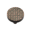 Heritage Brass Round Weave Cabinet Knob