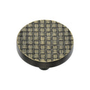 Heritage Brass Round Weave Cabinet Knob