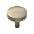 Heritage Brass Domed Disc Cabinet Knob