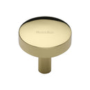 Heritage Brass Domed Disc Cabinet Knob