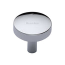 Heritage Brass Domed Disc Cabinet Knob
