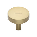 Heritage Brass Domed Disc Cabinet Knob
