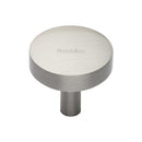 Heritage Brass Domed Disc Cabinet Knob