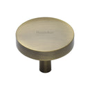Heritage Brass Domed Disc Cabinet Knob