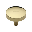 Heritage Brass Domed Disc Cabinet Knob