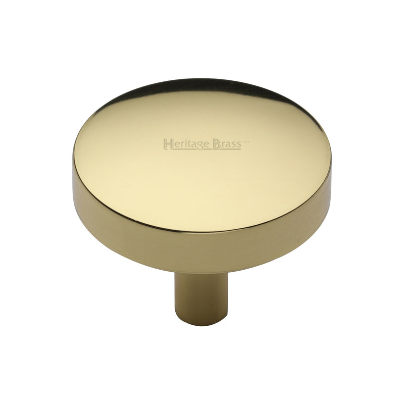 Heritage Brass Domed Disc Cabinet Knob