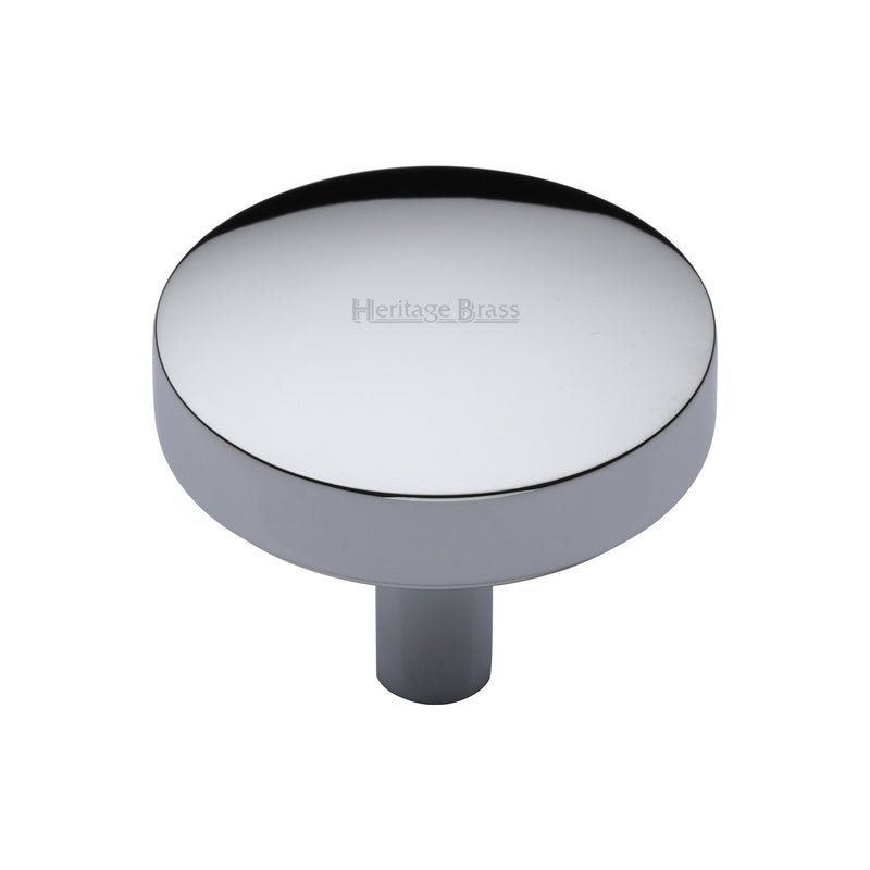 Heritage Brass Domed Disc Cabinet Knob