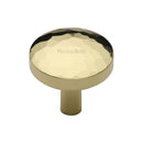 Heritage Brass Round Hammered Cabinet Knob