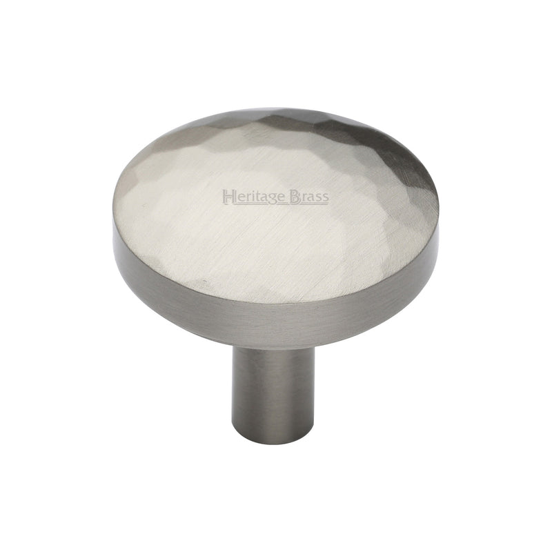 Heritage Brass Round Hammered Cabinet Knob