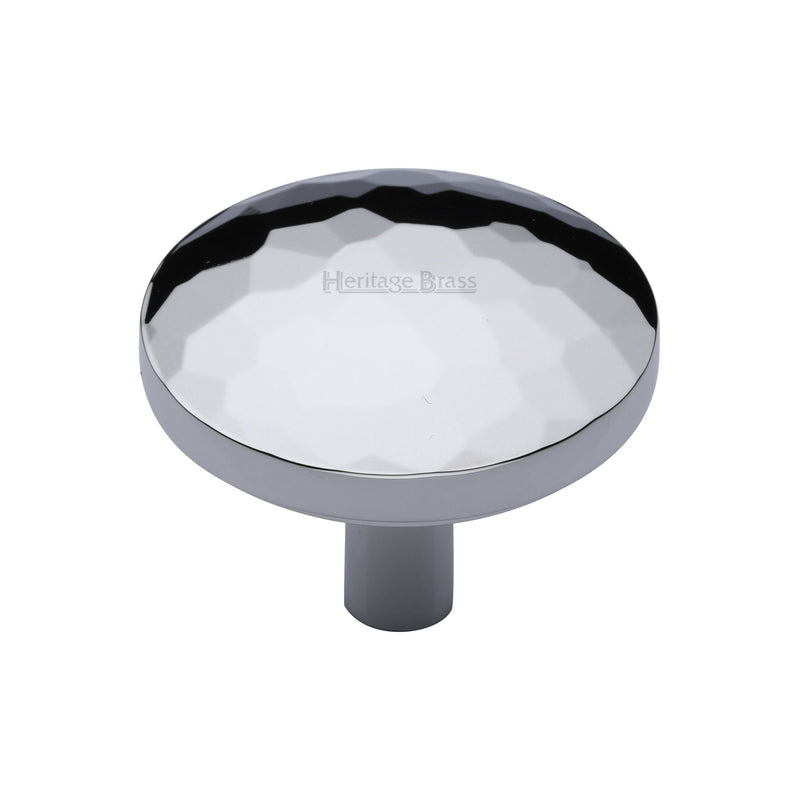 Heritage Brass Round Hammered Cabinet Knob