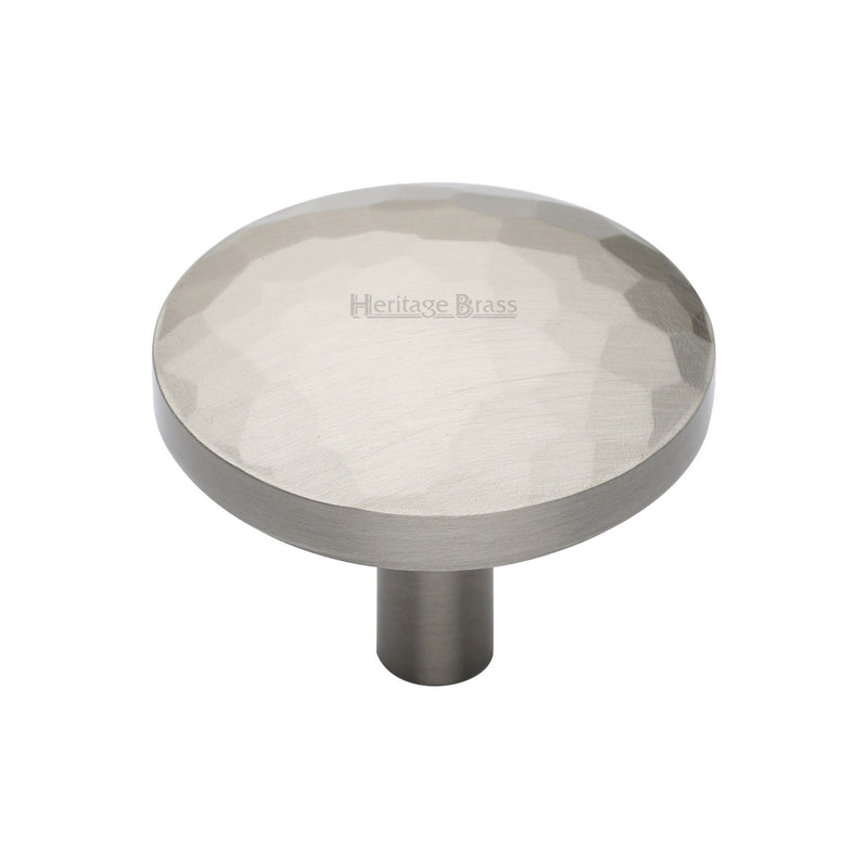Heritage Brass Round Hammered Cabinet Knob