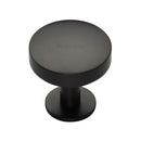 Heritage Brass Domed Disc Cabinet Knob with Rose