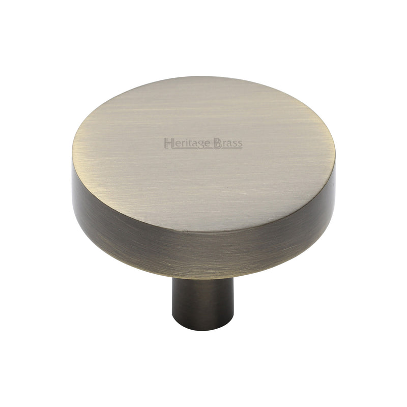 Heritage Brass Disc Cabinet Knob