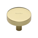 Heritage Brass Disc Cabinet Knob