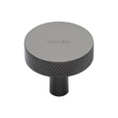 Heritage Brass Knurled Disc Cabinet Knob